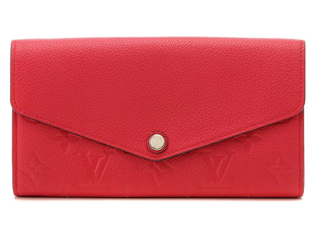 LOUIS VUITTON Long Wallet Portefeuille Sarah Empreinte Dahlia